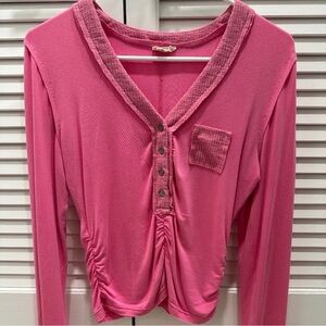 Pink POL Long Sleeve Shirt (Size small)